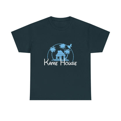 Anime Dragon Ball Inspired Kame House + Disney Buena Vista Logo T-Shirt