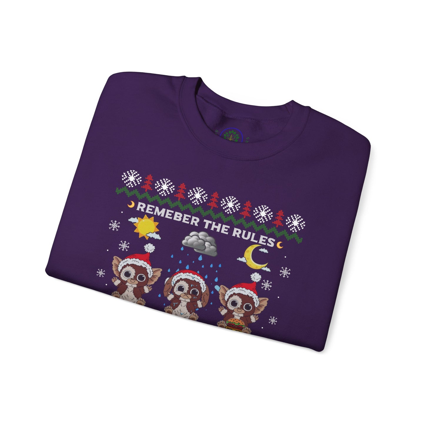 Gremlins Mogwai Ugly Christmas Sweater Crewneck Sweatshirt | Retro Holiday