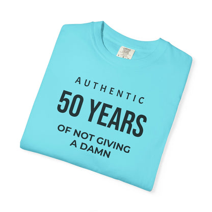 Many Years of Not Giving a Damn T-Shirt — Funny Custom Age Birthday Tee
