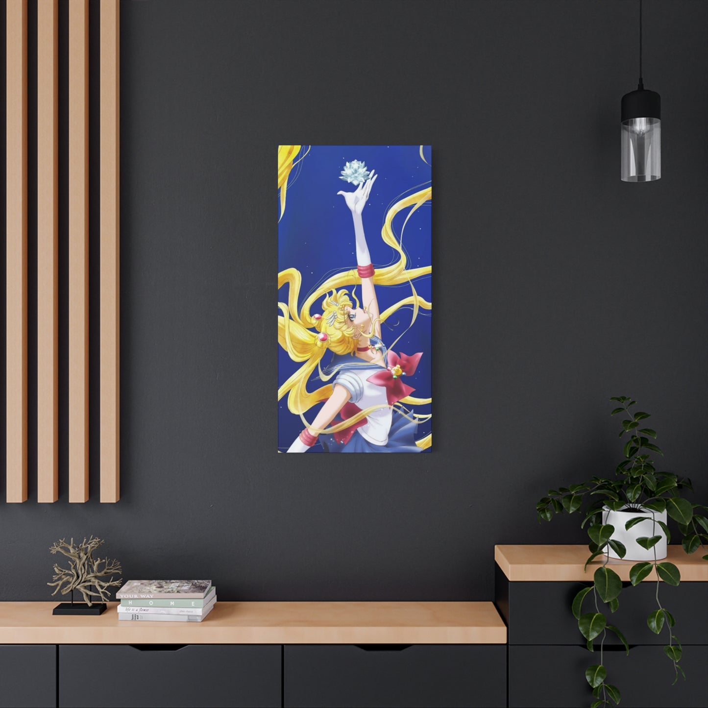 Canvas Print, Sailor Moon Silver Crystal, Matte Wall Art, Home Decor, Anime