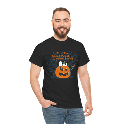 Pumpkin Tee, Spooky Fall T-Shirt, Halloween Charlie Brown Shirt, Snoopy - Secondhand Readers