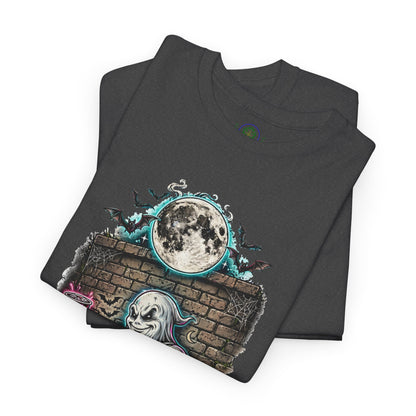 Funny Ghost Graphic Tee — "I'm Here for the Boos" Halloween T-Shirt
