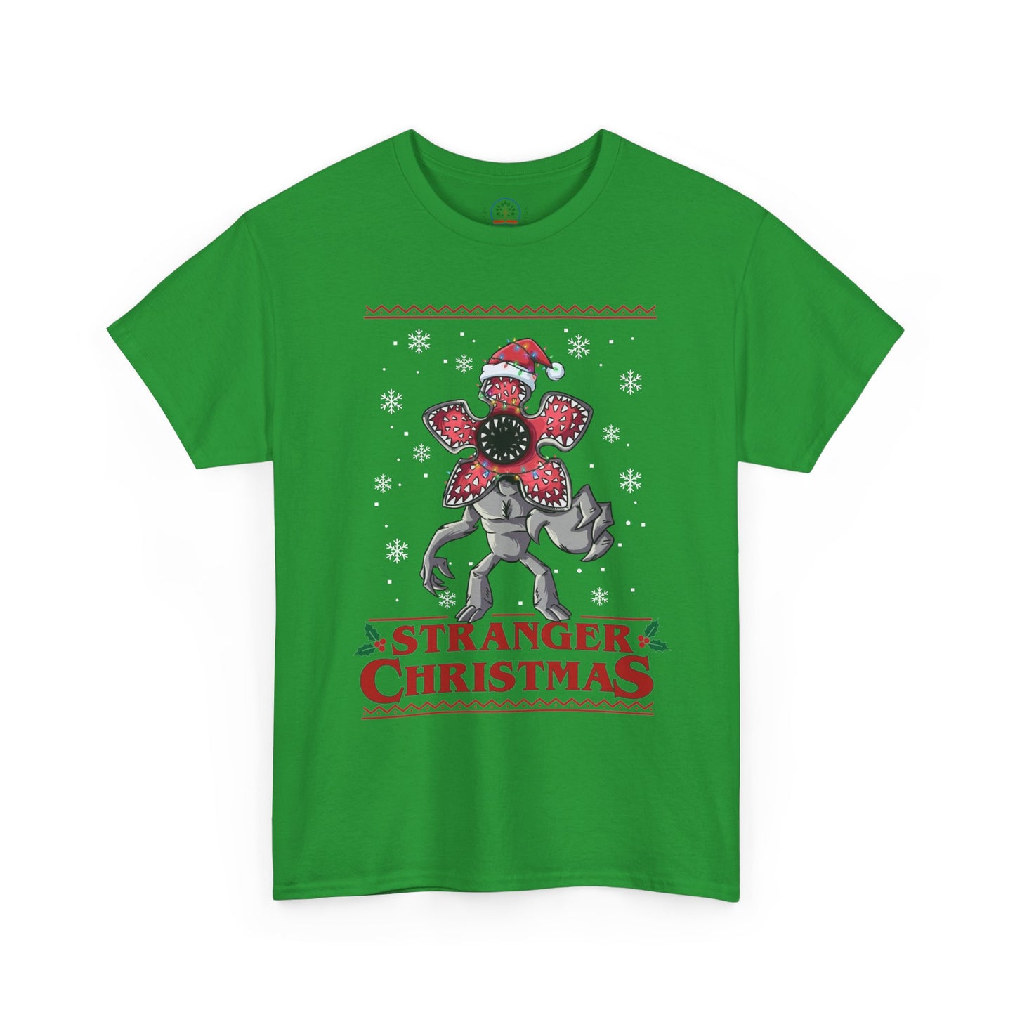 Stranger Christmas Demogorgon Tee | Holiday Horror T-Shirt Retro