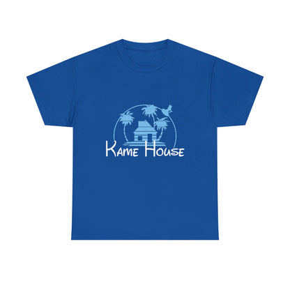 Anime Dragon Ball Inspired Kame House + Disney Buena Vista Logo T-Shirt