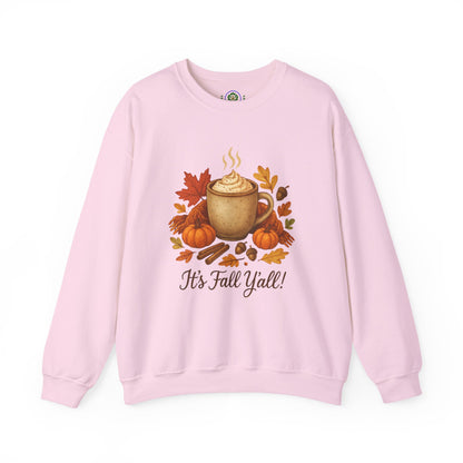 Fall Vibes Crewneck Sweatshirt, Cozy Autumn Graphic Shirt, It's Fall Y'all