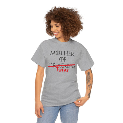Mother of Dragons T-shirt from Printify featuring a fire-inspired dragon design, perfect for fans of Song of Fire & Ice.