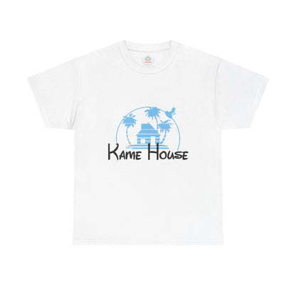 Anime Dragon Ball Inspired Kame House + Disney Buena Vista Logo T-Shirt