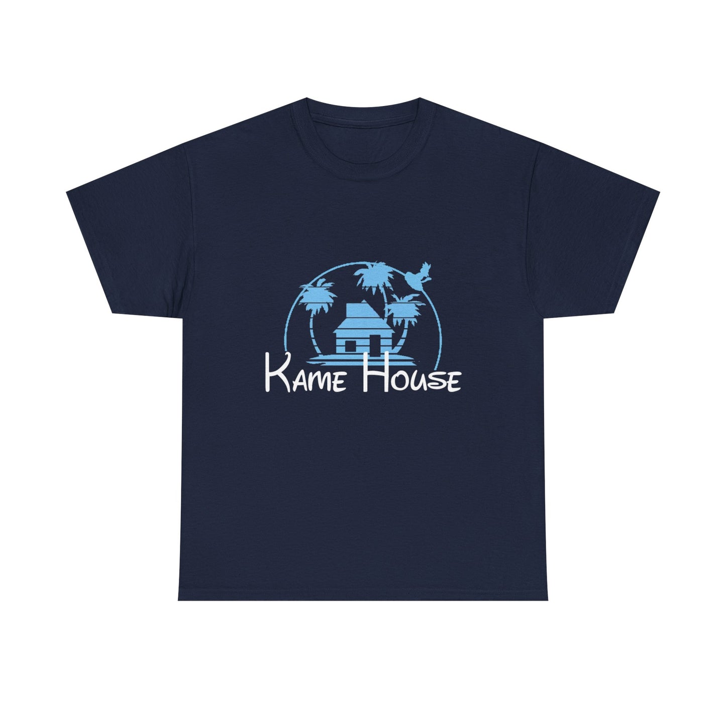 Anime Dragon Ball Inspired Kame House + Disney Buena Vista Logo T-Shirt