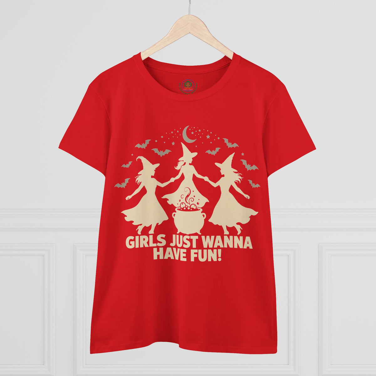Girls Just Wanna Have Fun, Witch Dance Halloween Shirt, Womens Tee