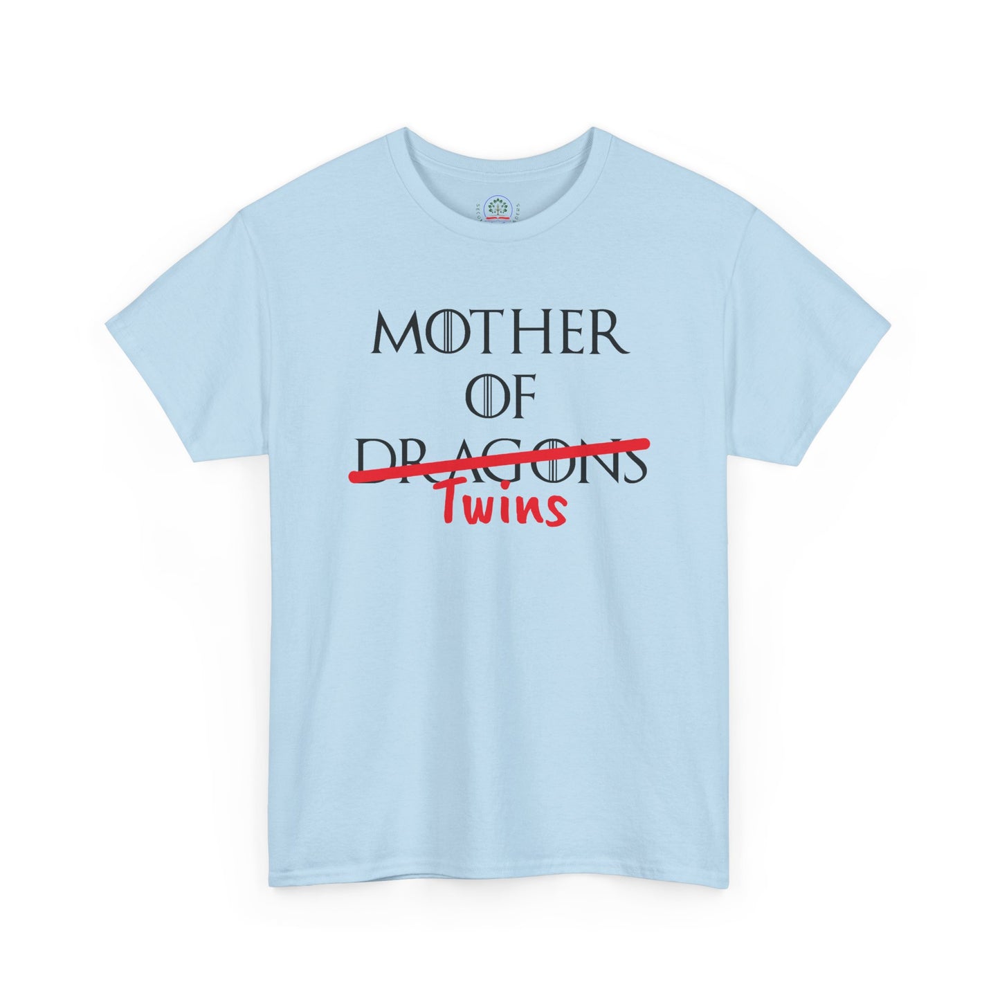 Mother of Dragons T-Shirt by Printify featuring a fire and ice dragon design, perfect for fans of Game of Thrones-inspired apparel.