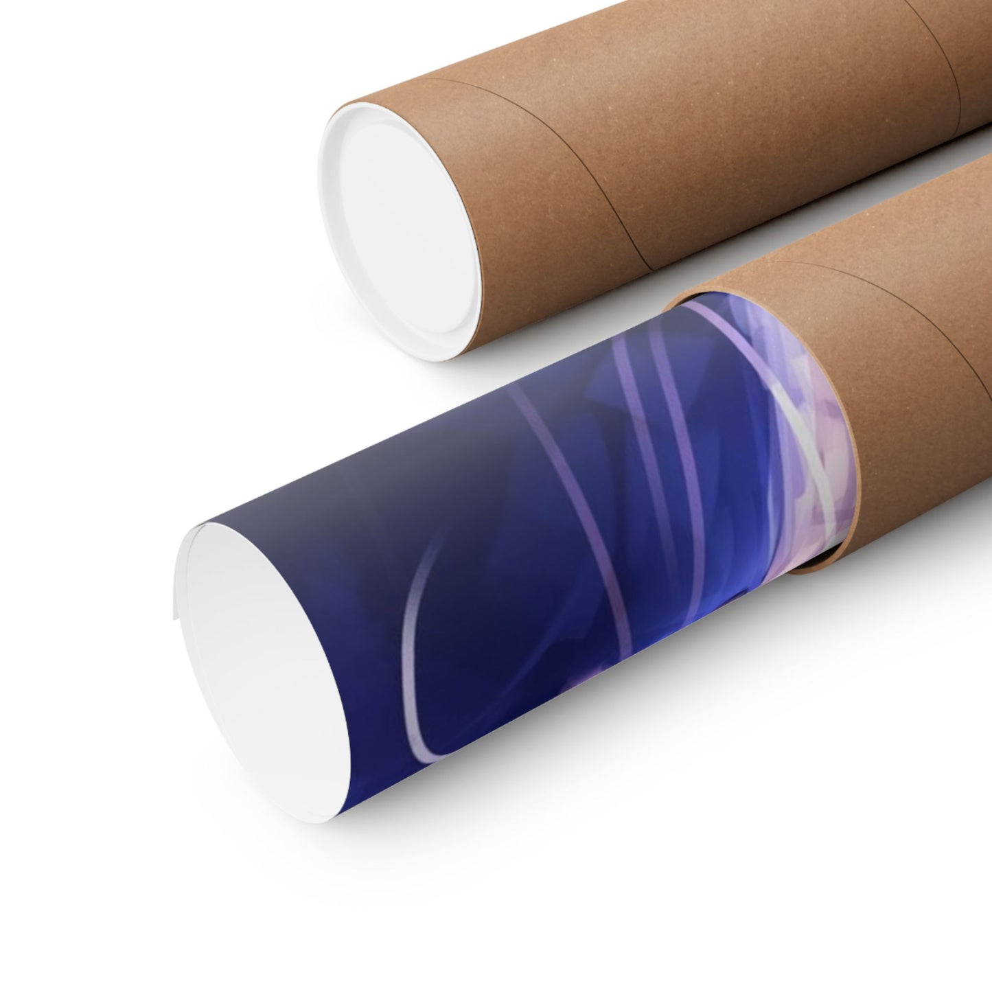 Yin Yang Koi Fish Matte Horizontal Poster | Avatar-Inspired Tui and La, Moon and Ocean Spirit