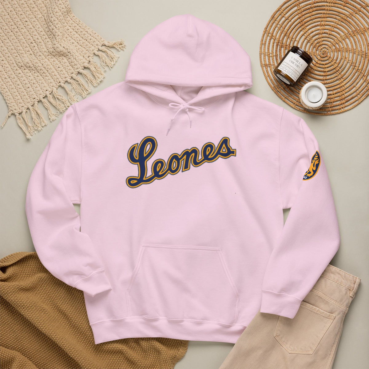 Venezuelan Baseball Fan, Leones del Caracas Unisex Heavy Blend™ Hooded Sweatshirt