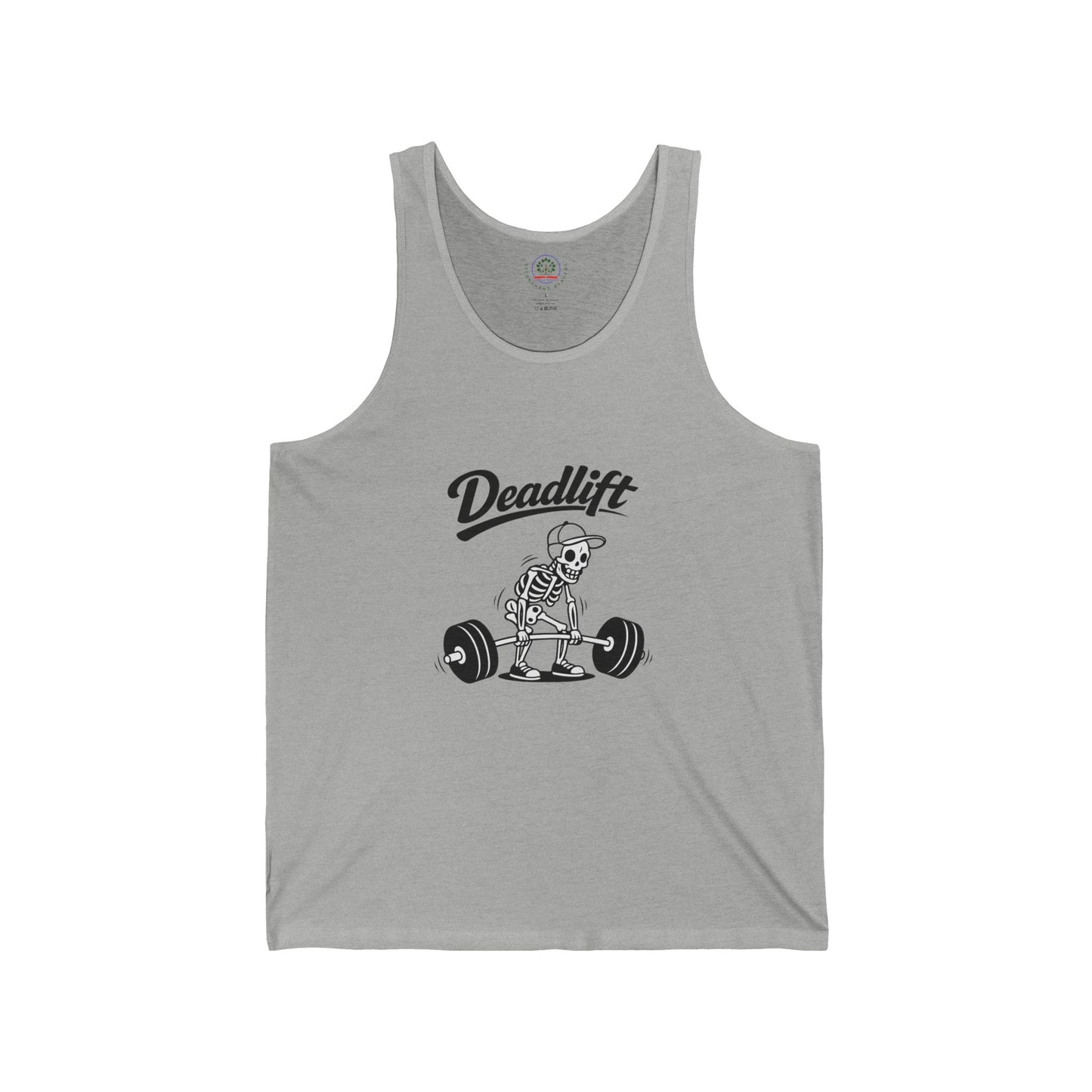 Unisex Funny Deadlift Skeleton Tank Top | Weightlifting Gym Workout Apparel
