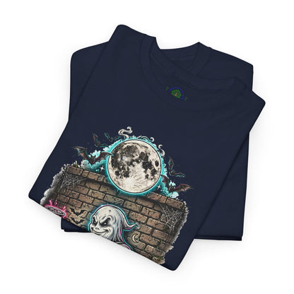 Funny Ghost Graphic Tee — "I'm Here for the Boos" Halloween T-Shirt