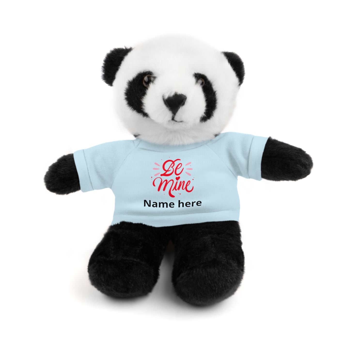 Be Mine Heart Stuffed Animal with Tee, Personalized Name Valentine Plush