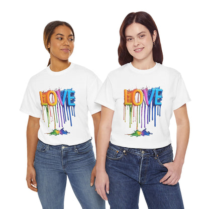 Rainbow Love Pride Unisex Tee - LGBTQ T-Shirt, Pride Apparel, LGBTQ Clothing