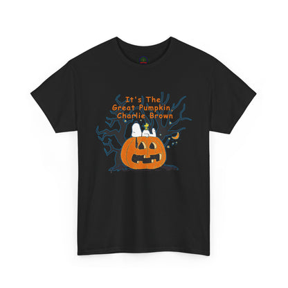 Pumpkin Tee, Spooky Fall T-Shirt, Halloween Charlie Brown Shirt, Snoopy - Secondhand Readers