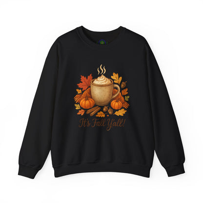 Fall Vibes Crewneck Sweatshirt, Cozy Autumn Graphic Shirt, It's Fall Y'all