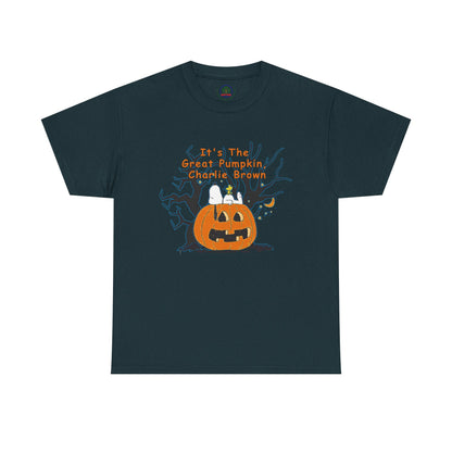 Pumpkin Tee, Spooky Fall T-Shirt, Halloween Charlie Brown Shirt, Snoopy - Secondhand Readers