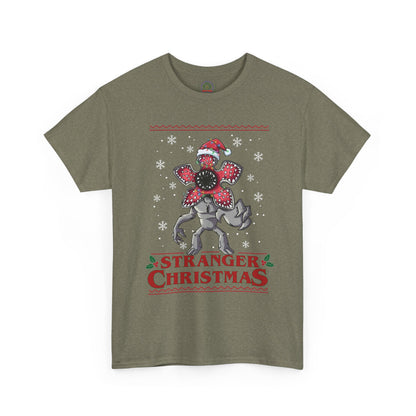 Stranger Christmas Demogorgon Tee | Holiday Horror T-Shirt Retro