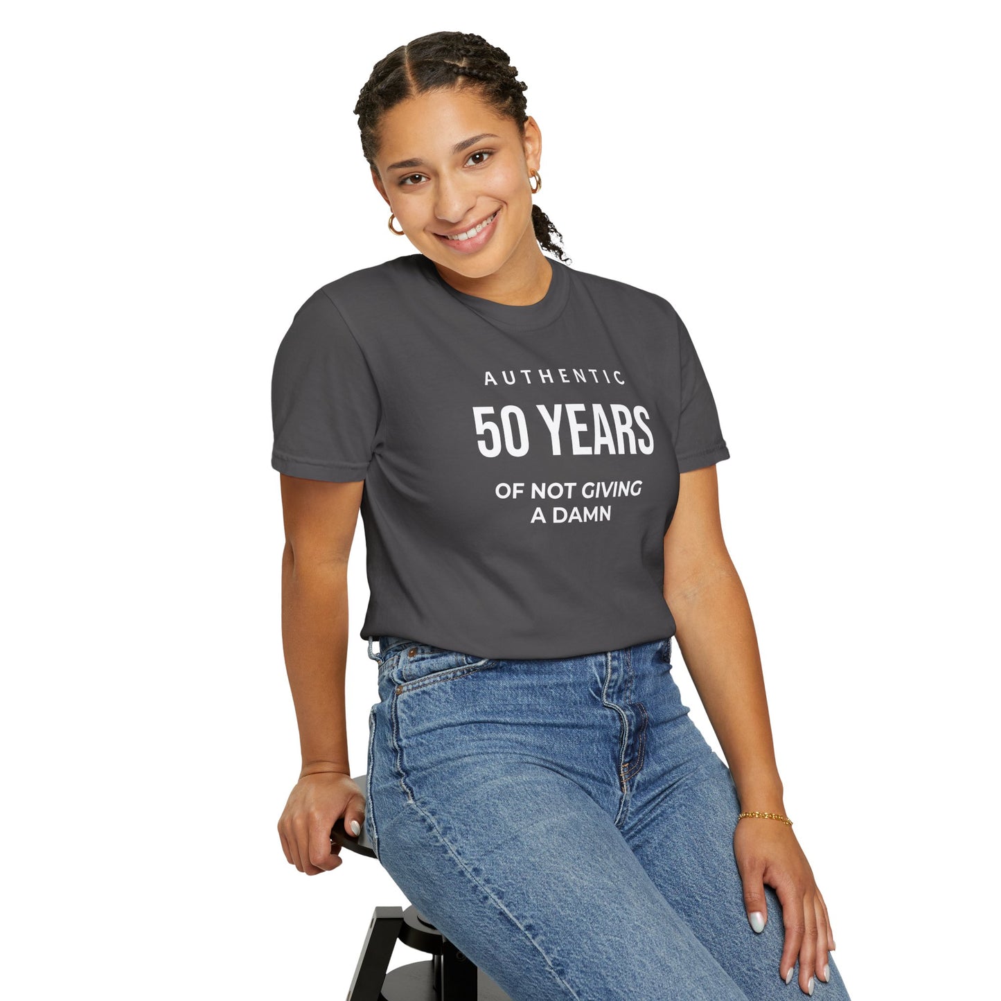 Many Years of Not Giving a Damn T-Shirt — Funny Custom Age Birthday Tee