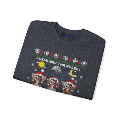 Gremlins Mogwai Ugly Christmas Sweater Crewneck Sweatshirt | Retro Holiday
