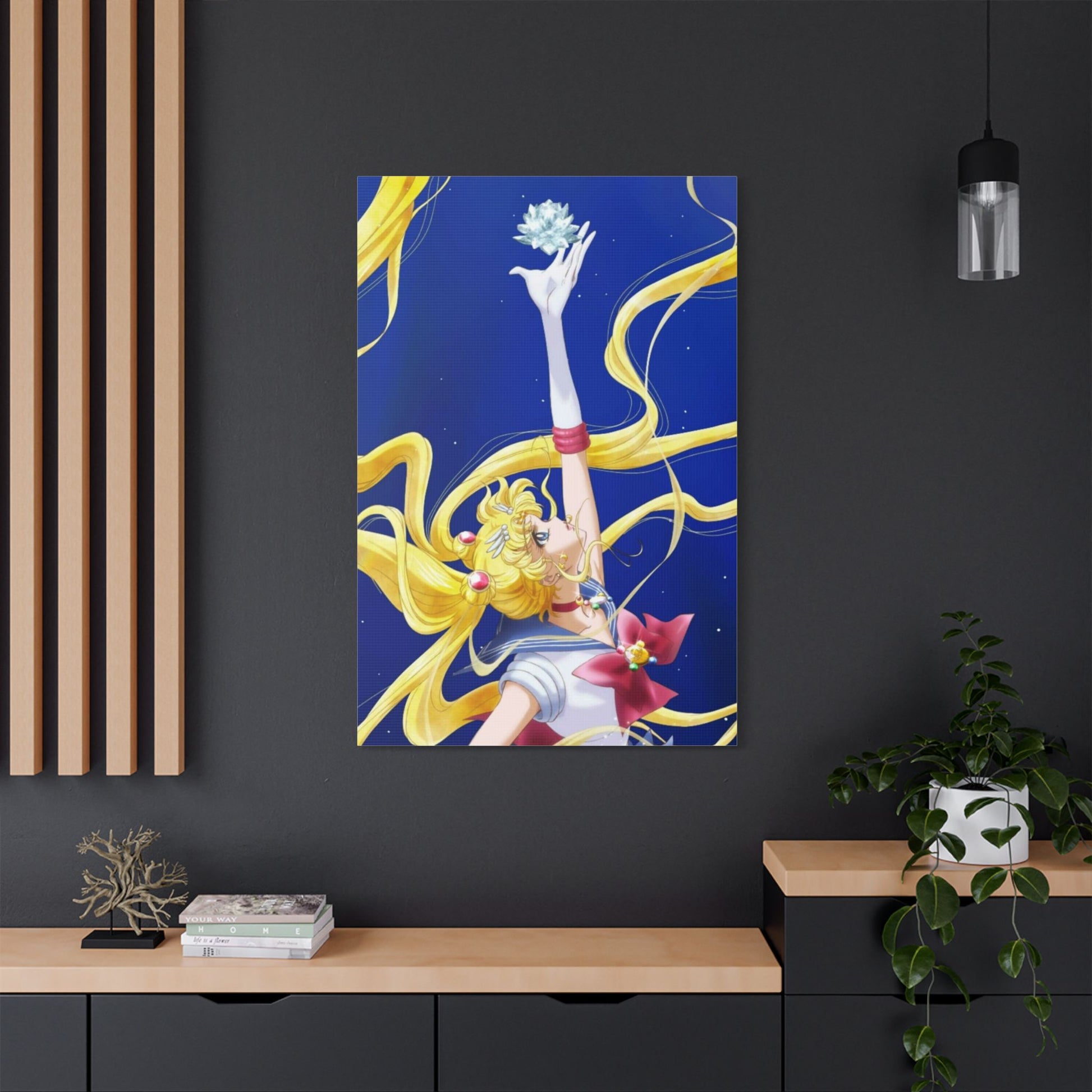 Canvas Print, Sailor Moon Silver Crystal, Manga Satin Wall Art, Home Decor, Anime - Secondhand Readers