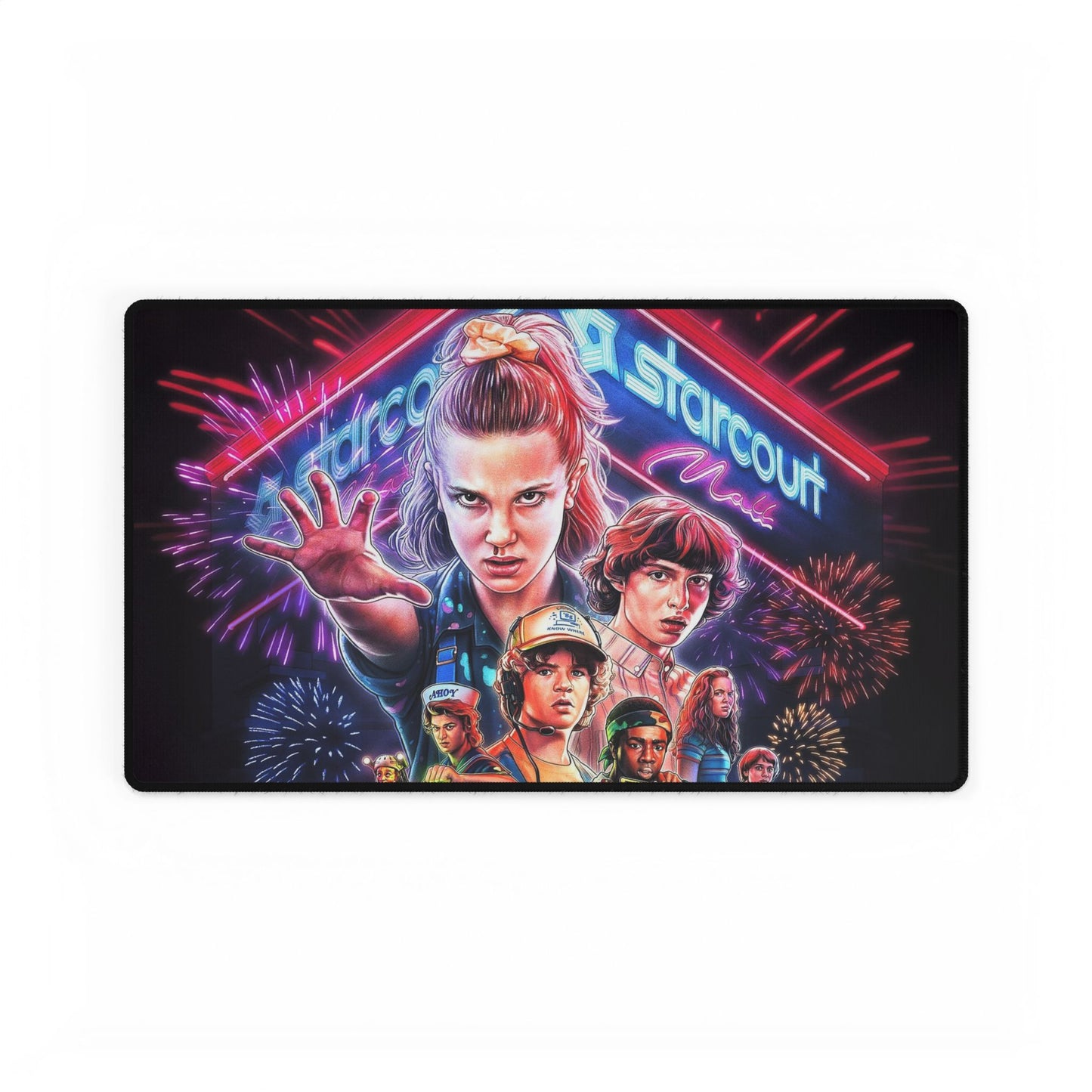 Stranger Things Inspired Desk Mat, Starcourt Mall, Gamer Geek Playmat, Retro Style, MTG TCG, Gaming Accessories