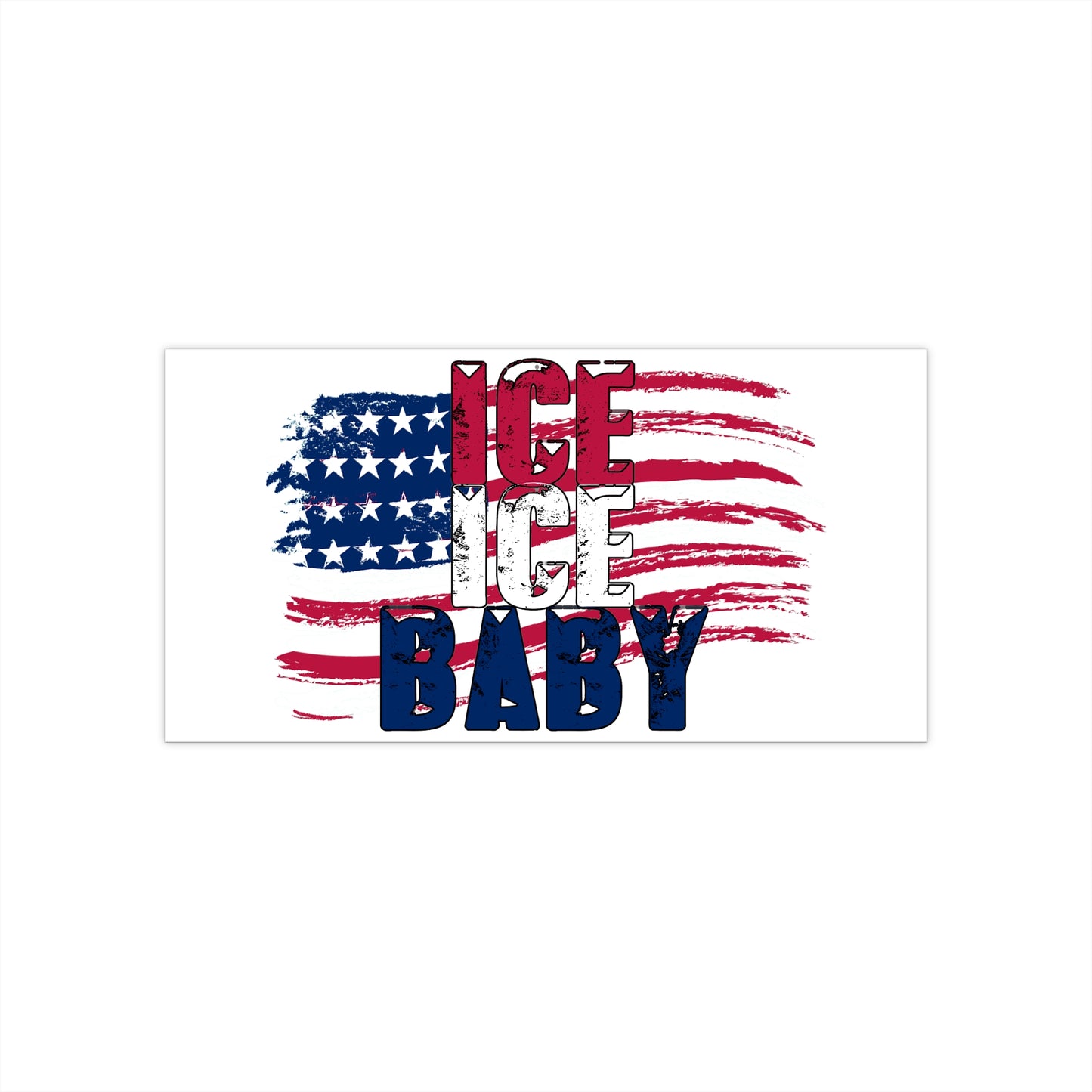 Patriotic Stickers, USA Flag Decals, Ice Ice Baby, Bumper Stickers, Cool Car