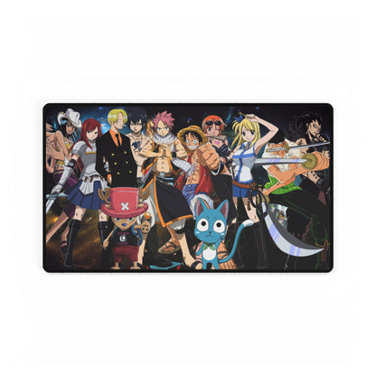 Anime-Inspired Fairy Tail & One Piece Crossover Desk Mat | Gaming Playmat