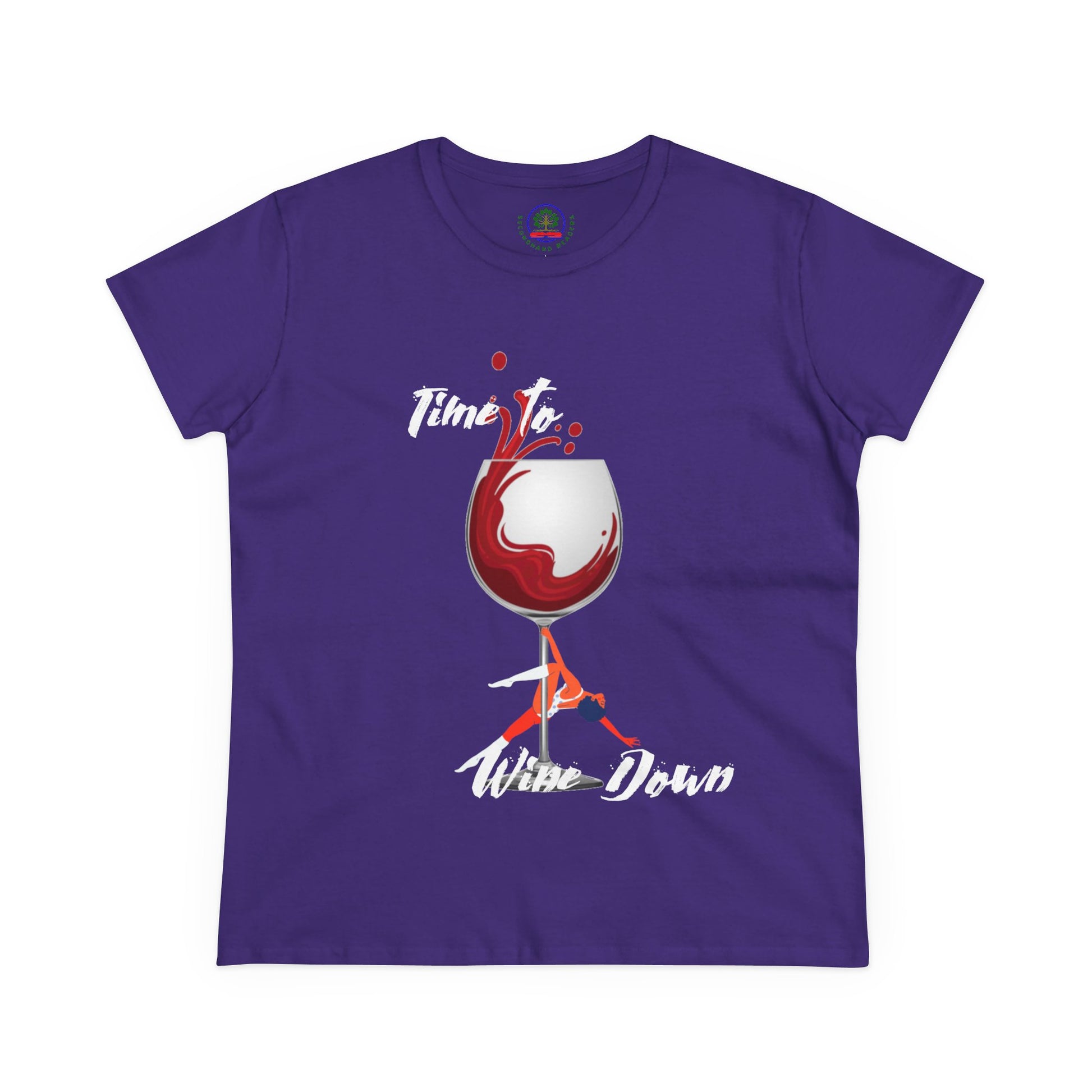Wine Down Tee, Funny Wine Lovers Shirt, Pole Dancer T-shirt, Wine Lover Gift - Secondhand Readers