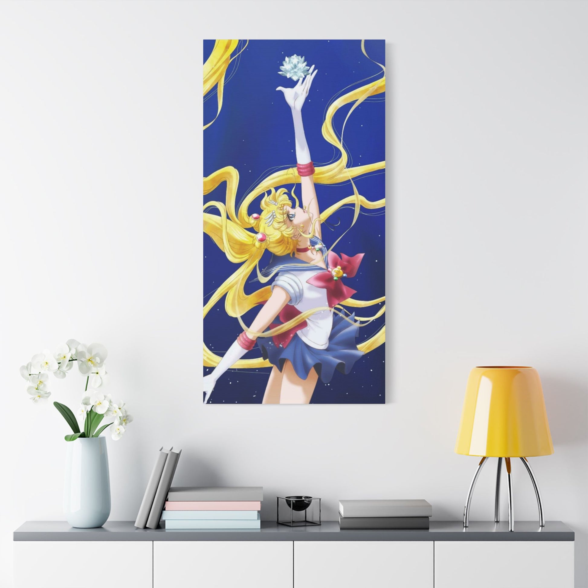 Canvas Print, Sailor Moon Silver Crystal, Manga Satin Wall Art, Home Decor, Anime - Secondhand Readers