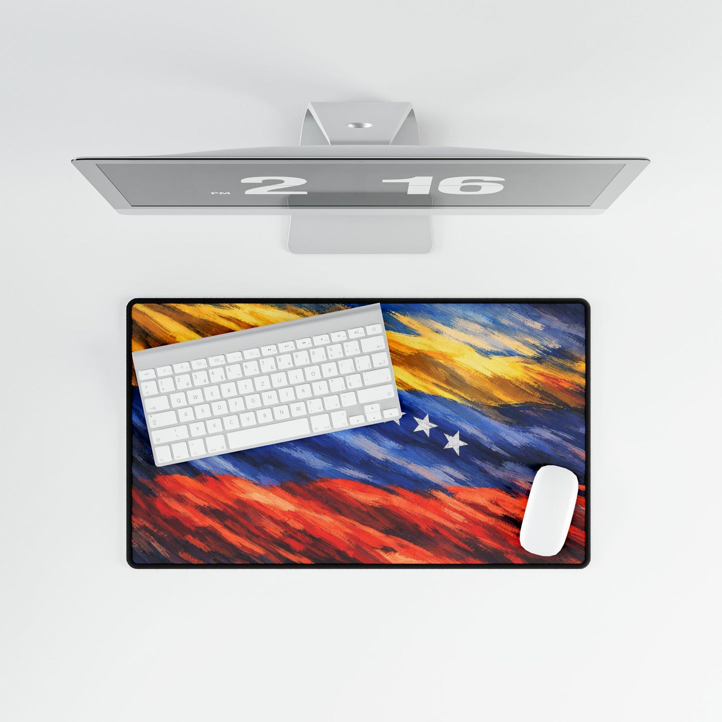 Venezuela Before Chávez Desk Mat, Venezuelan Flag Playmat, Office Decor, Workstation Accessory, Gaming Mousepad, Computer Desk Organizer