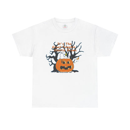 Pumpkin Tee, Spooky Fall T-Shirt, Halloween Charlie Brown Shirt, Snoopy - Secondhand Readers