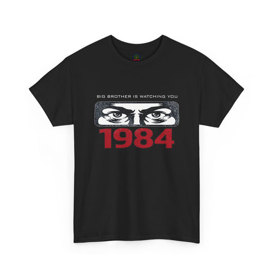 George Orwell 1984 Tee - Unisex Cotton T-Shirt, Big Brother is Watching You