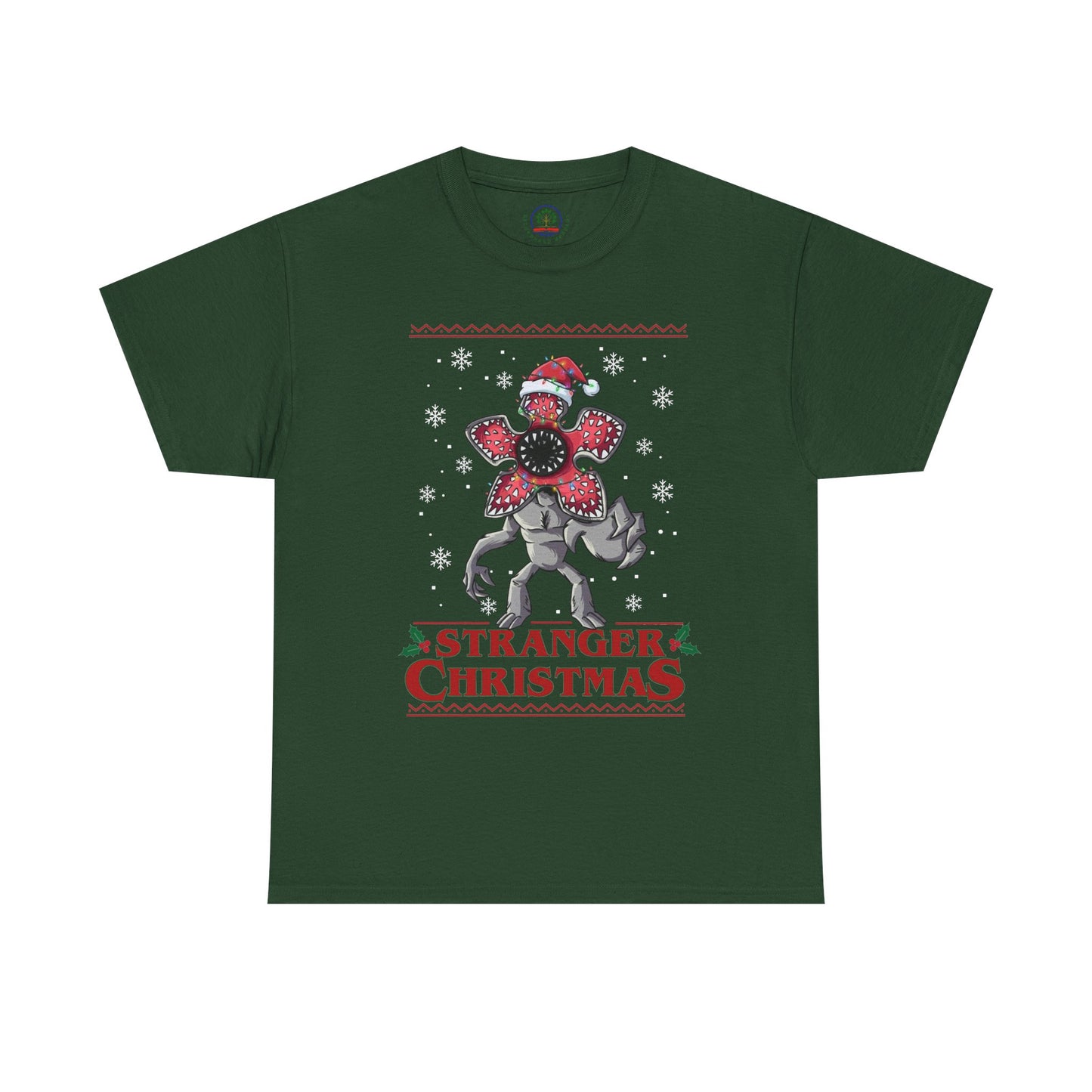 Stranger Christmas Demogorgon Tee | Holiday Horror T-Shirt Retro