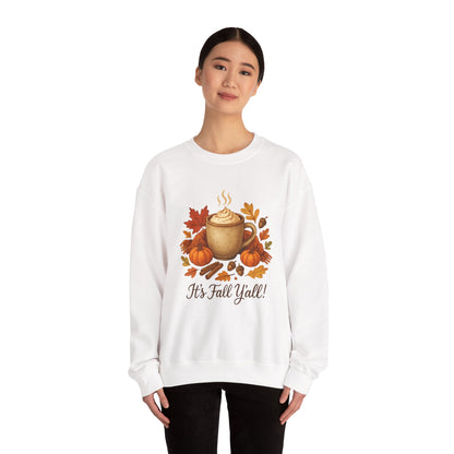 Fall Vibes Crewneck Sweatshirt, Cozy Autumn Graphic Shirt, It's Fall Y'all