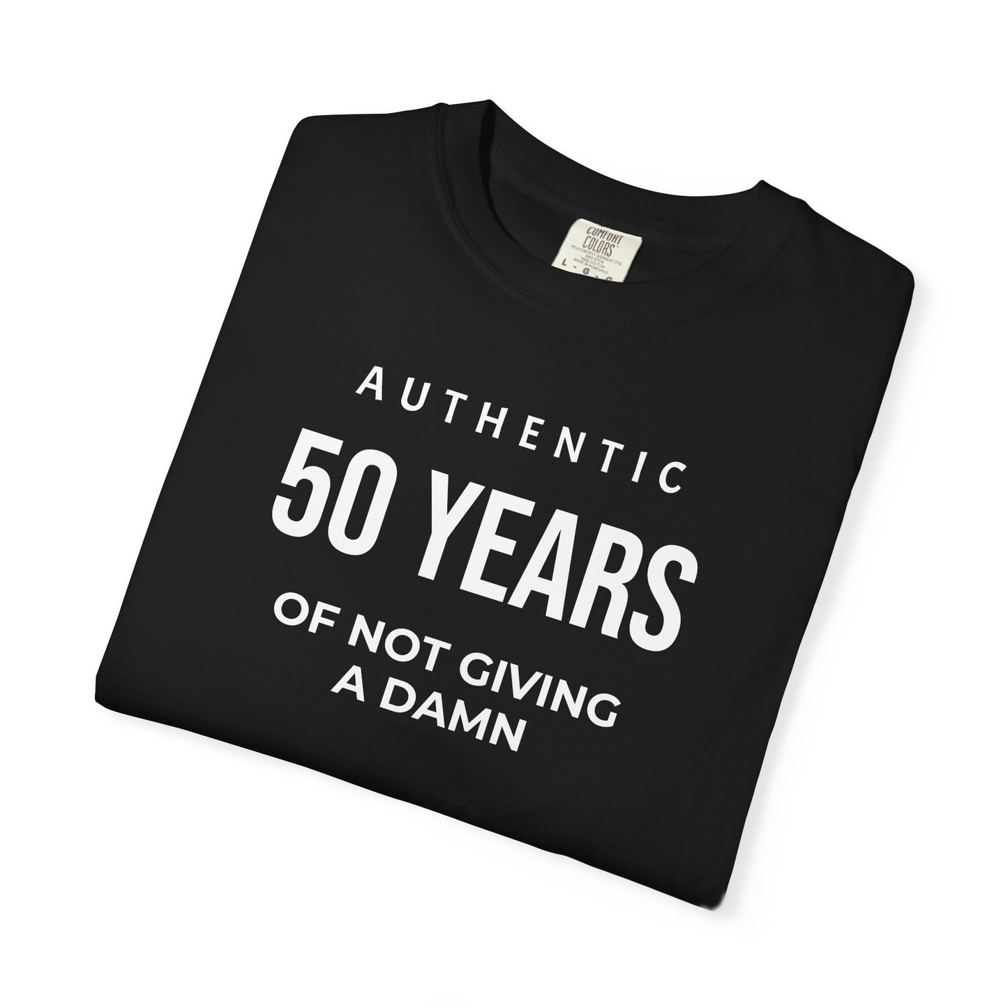 Many Years of Not Giving a Damn T-Shirt — Funny Custom Age Birthday Tee