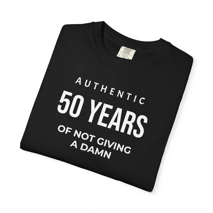 Many Years of Not Giving a Damn T-Shirt — Funny Custom Age Birthday Tee