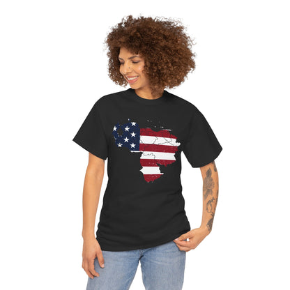 Venezuelan American Pride T-Shirt | Venezuelans in USA Tee