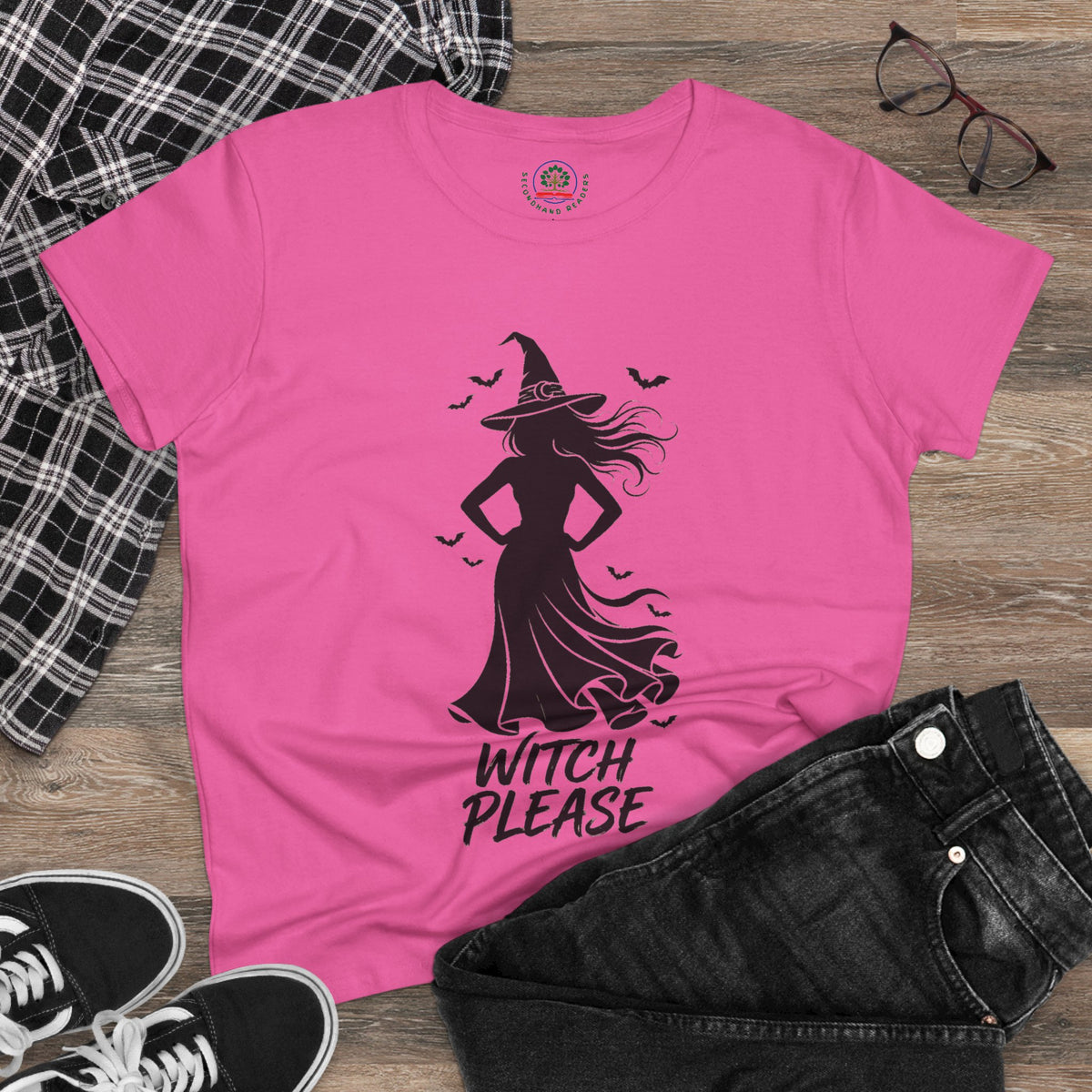 Witch Please Tee - Sassy Women's Halloween Witch Graphic T-Shirt