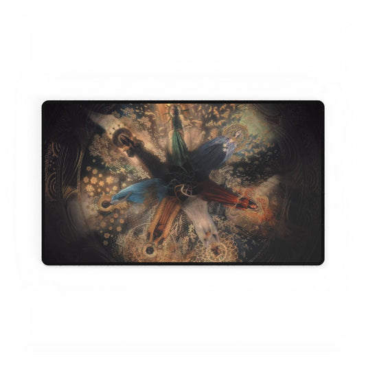 Gaming Desk Mat, Wheel of Time Playmat, TCG MTG, The 7 Ajahs, Desk Protector