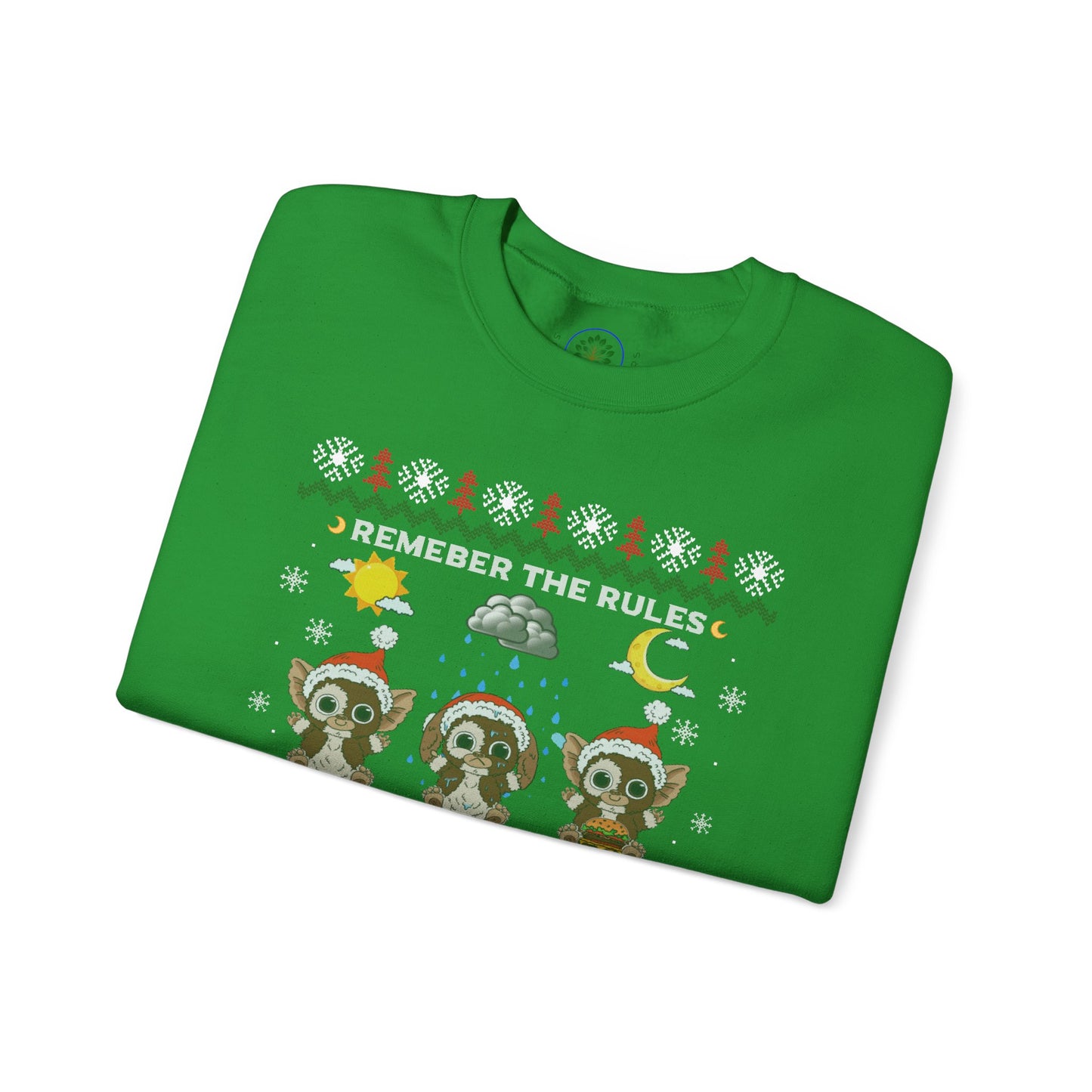 Gremlins Mogwai Ugly Christmas Sweater Crewneck Sweatshirt | Retro Holiday