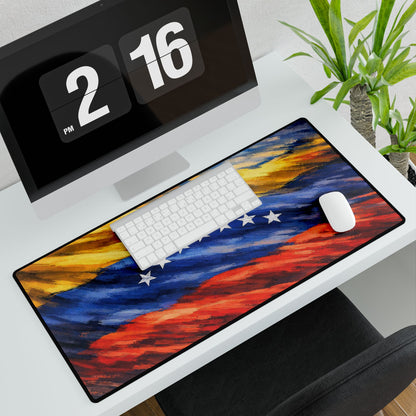 Venezuela Before Chávez Desk Mat, Venezuelan Flag Playmat, Office Decor, Workstation Accessory, Gaming Mousepad, Computer Desk Organizer