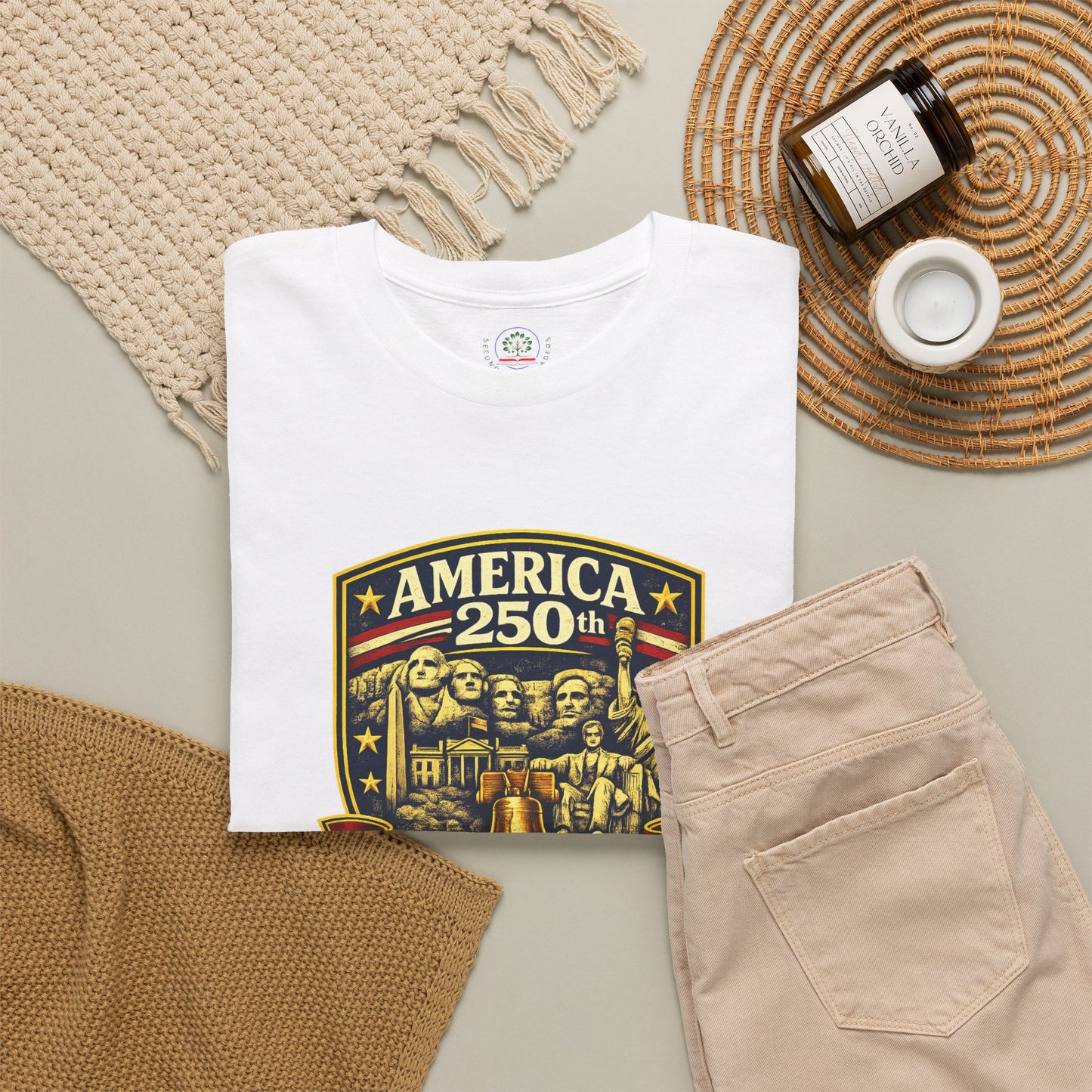 America 250 Anniversary Crest Tee | 4th of July USA