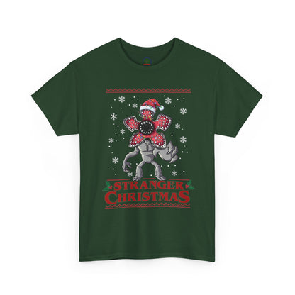 Stranger Christmas Demogorgon Tee | Holiday Horror T-Shirt Retro