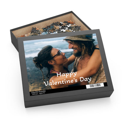 Custom Couples Photo Puzzle 120-252-500 Piece Puzzle, Personalized Valentines Day Gift