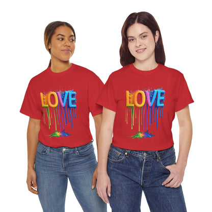 Rainbow Love Pride Unisex Tee - LGBTQ T-Shirt, Pride Apparel, LGBTQ Clothing