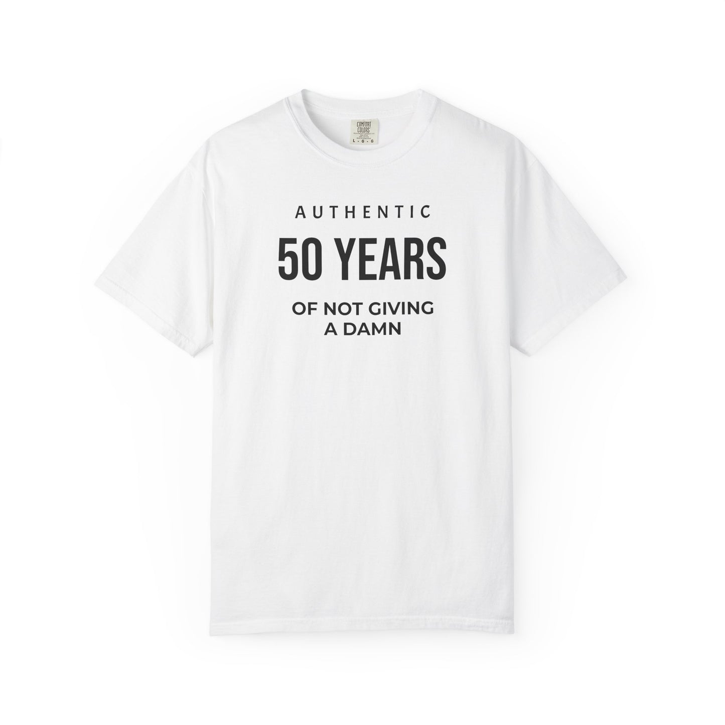 Many Years of Not Giving a Damn T-Shirt — Funny Custom Age Birthday Tee
