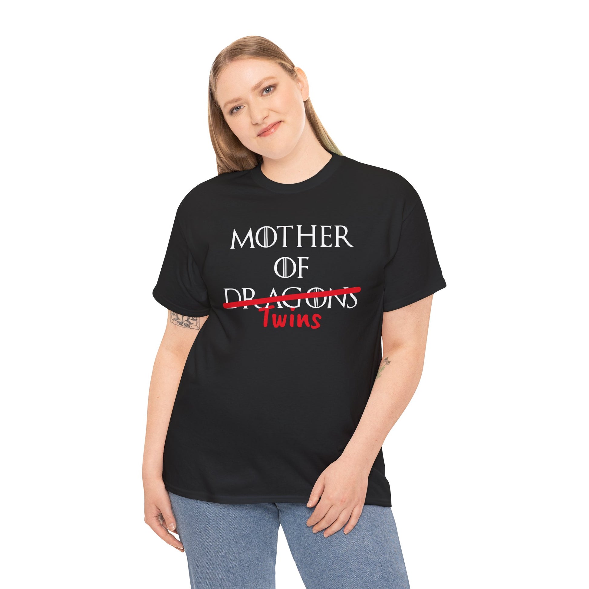 Mother of Dragons T-Shirt featuring dragon design, inspired by Song of Fire & Ice, customizable and perfect for Mother's Day.